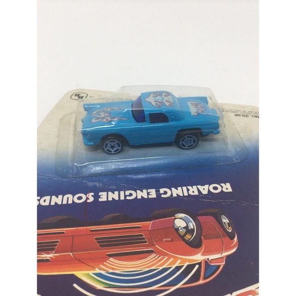 NIP Vintage Blue Box Speed Sounder Die Cast Blue Flame Car #3536 Macau NEW 1974 - Picture 12 of 12